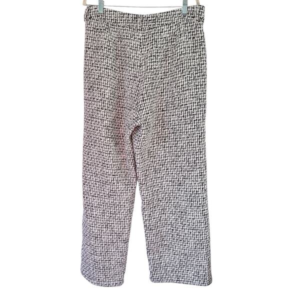 Commense Houndstooth Tweed High Rise Wide Leg Trouser Pants Women’s Size XL - Picture 5 of 11